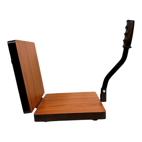 Achleshwar Wooden Manual Heavy Square Wooden Board Papad-Puri-khakhra Press Maker Plywood Machine with Iron Handle Roti Maker Press Machine with Handle for Kitchen Home (11Inch) - Image 3