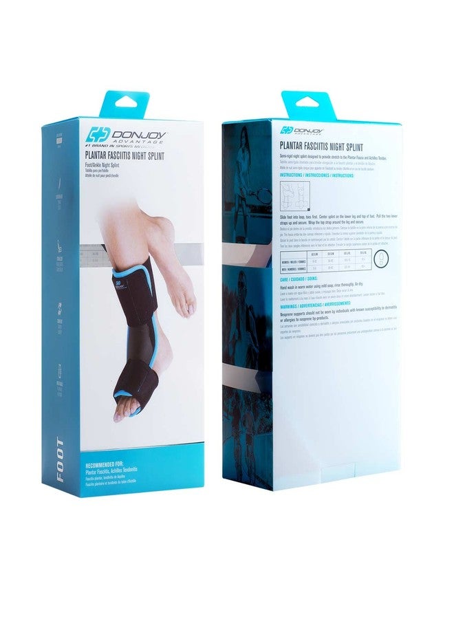 DonJoy Advantage Plantar Fasciitis Night Splint for Achilles Tendonitis - Padded Dorsal Shell for Rigid Hold for Wellness and Fitness Users, Small/Medium, Right or Left - Image 2