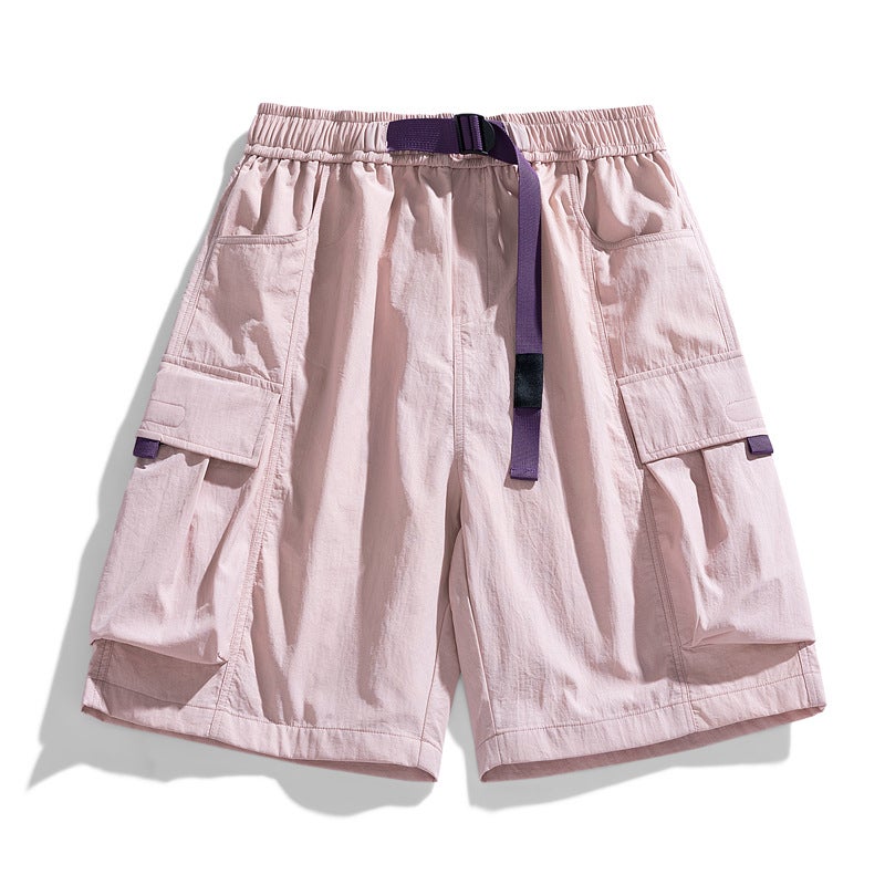 Cross-border wholesale cross-border wholesale 2024 summer shorts overalls fashion brand mens casual couple same delivery Lotus root starch