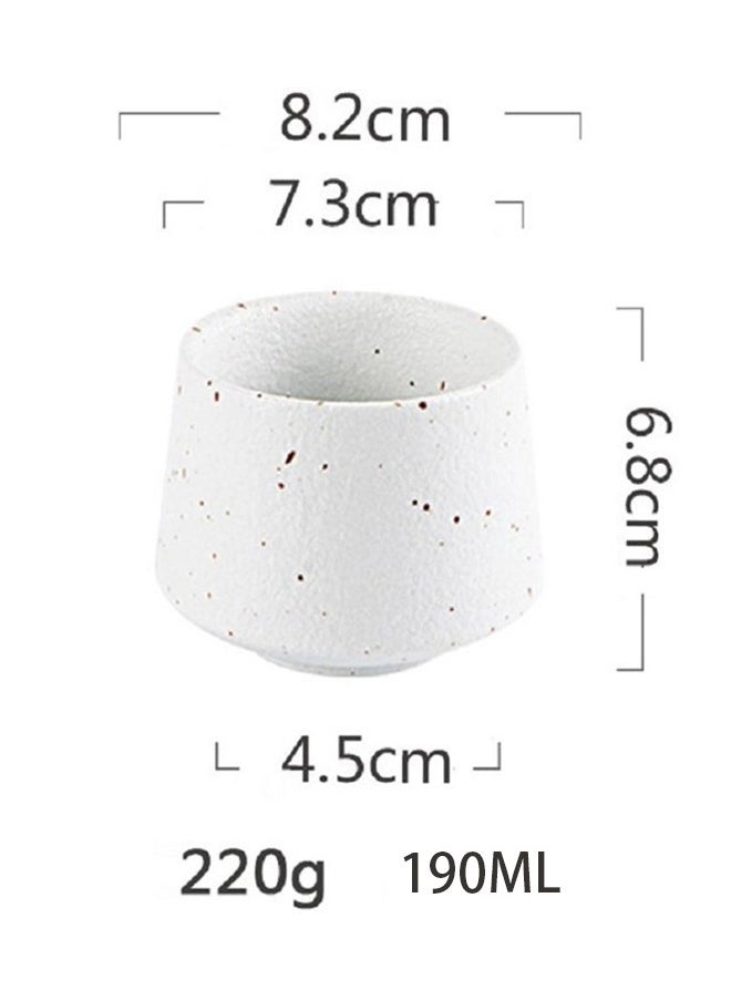 HOOPZOZA HOOPZOZA Ceramic Coffee Cup Mugs Espresso Cup 190mL for Turkish Tea Cappuccino Latte (white/black)  - Image 4