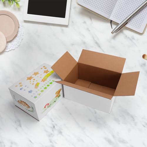 SPEPLA Shipping Boxes 10x7x5 Set of 40, White Corrugated Cardboard Box for Mailing Business Packaging - Image 3