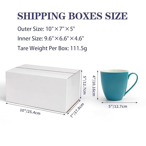 SPEPLA Shipping Boxes 10x7x5 Set of 40, White Corrugated Cardboard Box for Mailing Business Packaging - Image 4