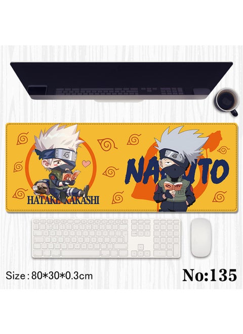 Ninja Animation Kakashi Mouse Pad Huoying Hongyun Naruto Sasuke Long Office Computer Keyboard Desk Pad-Color:Mouse Pad-Pattern:1