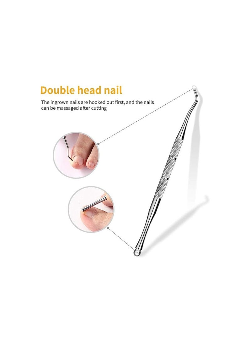 أوريتي أداة قص أظافر طبية للأظافر السميكة أو أظافر القدم النامية تحت الجلد، مقص أظافر حاد من الفولاذ المقاوم للصدأ للبالغين، بمقبض مطاطي سهل الإمساك. - Image 3