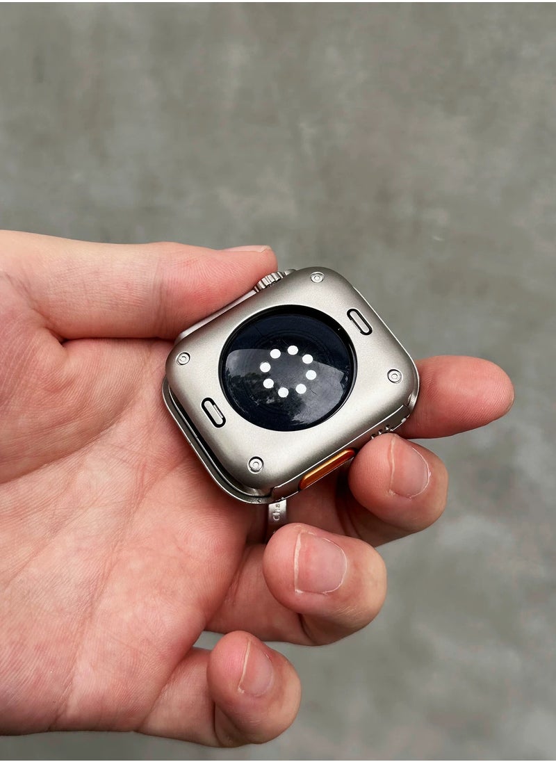 Samu Compatible for Apple Watch Series 7/8/9 45mm 360° Protective Case with Tempered Glass Screen Protector, Unique Design Integrated Protective Hard PC Waterproof Case With Back Cover, iWatch 7/8/9 45mm  - Image 3