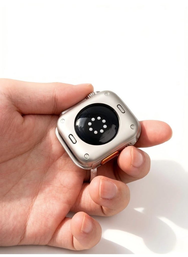 سام غطاء حماية كامل 360° متوافق مع ساعة iWatch Series   7/8/9 مقاس 45 مم مع زجاج مقوى لحماية الشاشة – كفر صلب مقاوم للماء - Image 2