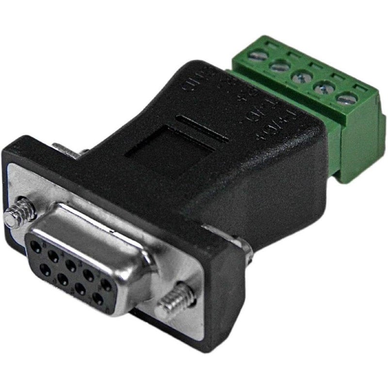 Startech.com StarTechcom RS422 RS485 Serial DB9 to Terminal Block Adapter Serial adapter 5 pin terminal block to DB9 M black TAA DB92422 - Image 2