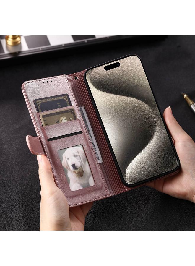 Zaboon Case For iPhone 13 Pro Max Simple 6-Card Wallet Leather Phone Case - Image 3