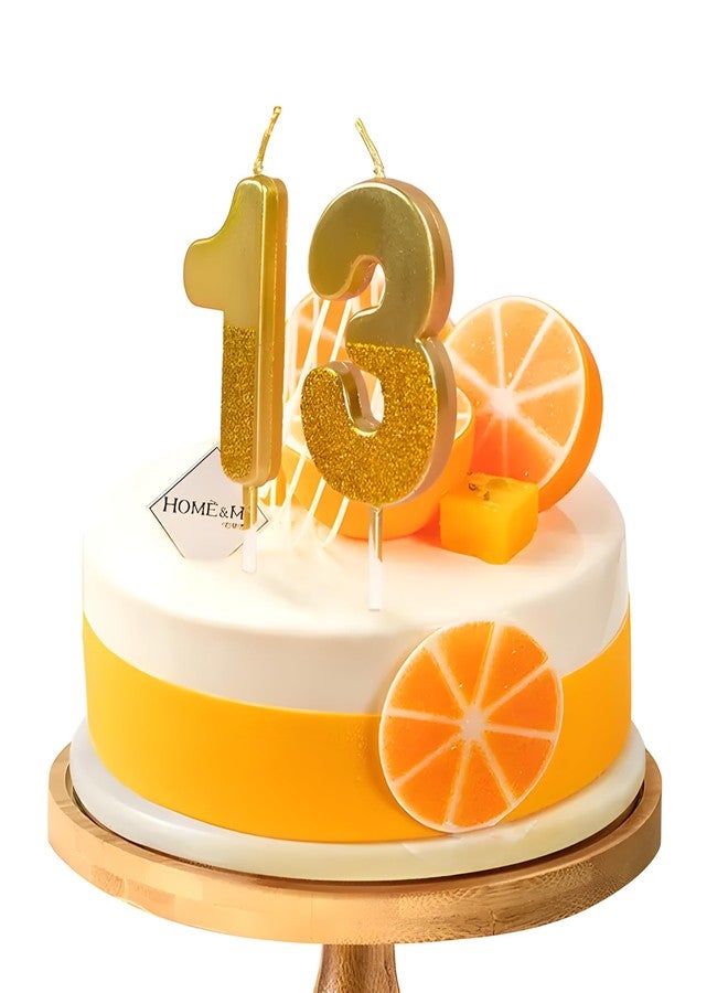 Juzfun Birthday Number Candles 9 for Kids Cake Topper Decoration Sparkle Gold Metallic Drip-Resistant Candles for Wedding Anniversary Graduation Retirement Nineth Year Celebration Size 5 x 3.5 cm - Image 5