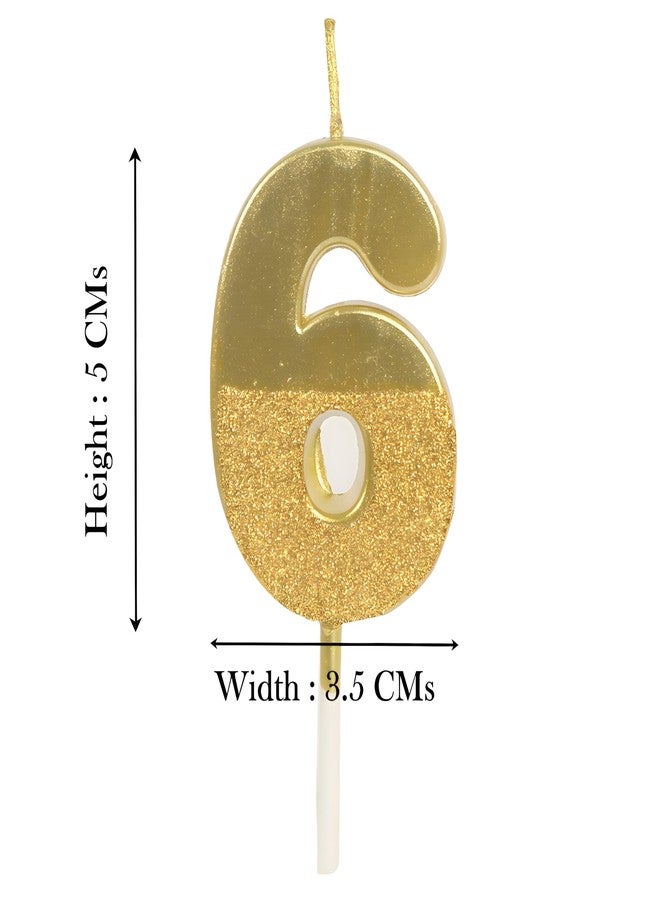 Juzfun Birthday Number Candles 9 for Kids Cake Topper Decoration Sparkle Gold Metallic Drip-Resistant Candles for Wedding Anniversary Graduation Retirement Nineth Year Celebration Size 5 x 3.5 cm - Image 3