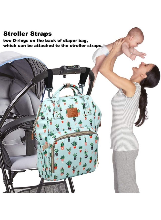 FEWOFJ Cactus Nappy Bag Backpack for Baby Care - Image 5