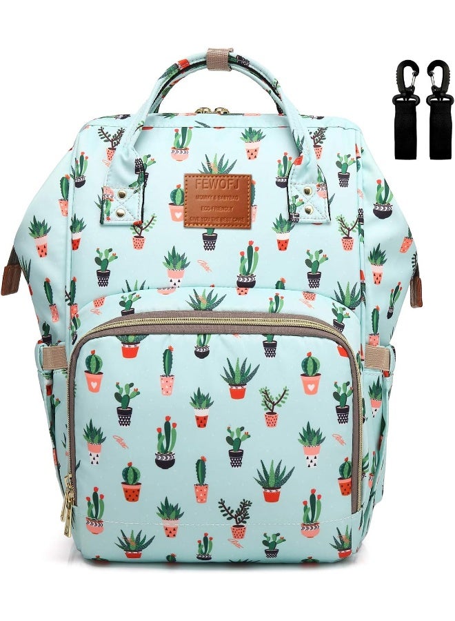FEWOFJ Cactus Nappy Bag Backpack for Baby Care - Image 1
