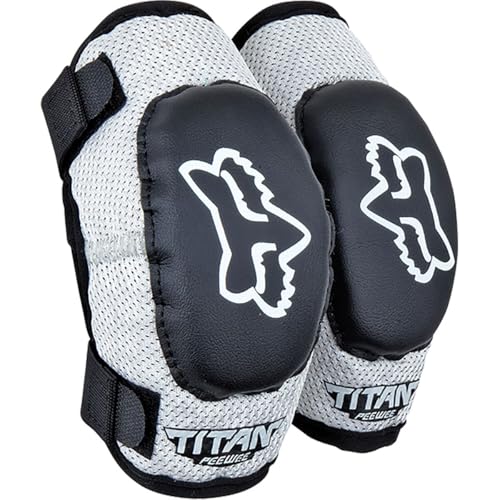 Fox Racing Youth Pewee Titan MediumLarge Motocross Dirt Bike Elbow Pads BlackSilver One Size - Image 3