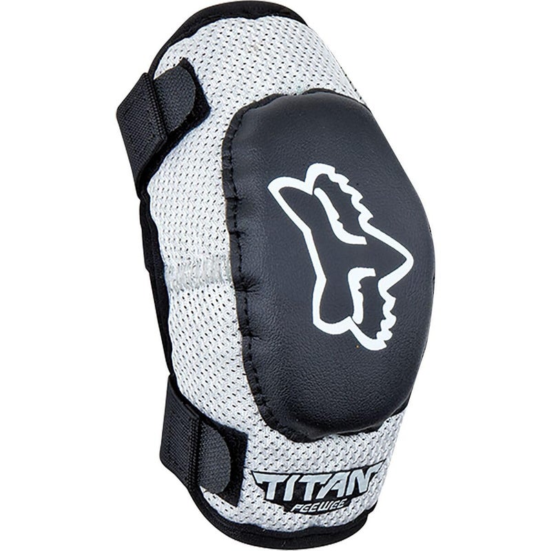 Fox Racing Youth Pewee Titan MediumLarge Motocross Dirt Bike Elbow Pads BlackSilver One Size - Image 2