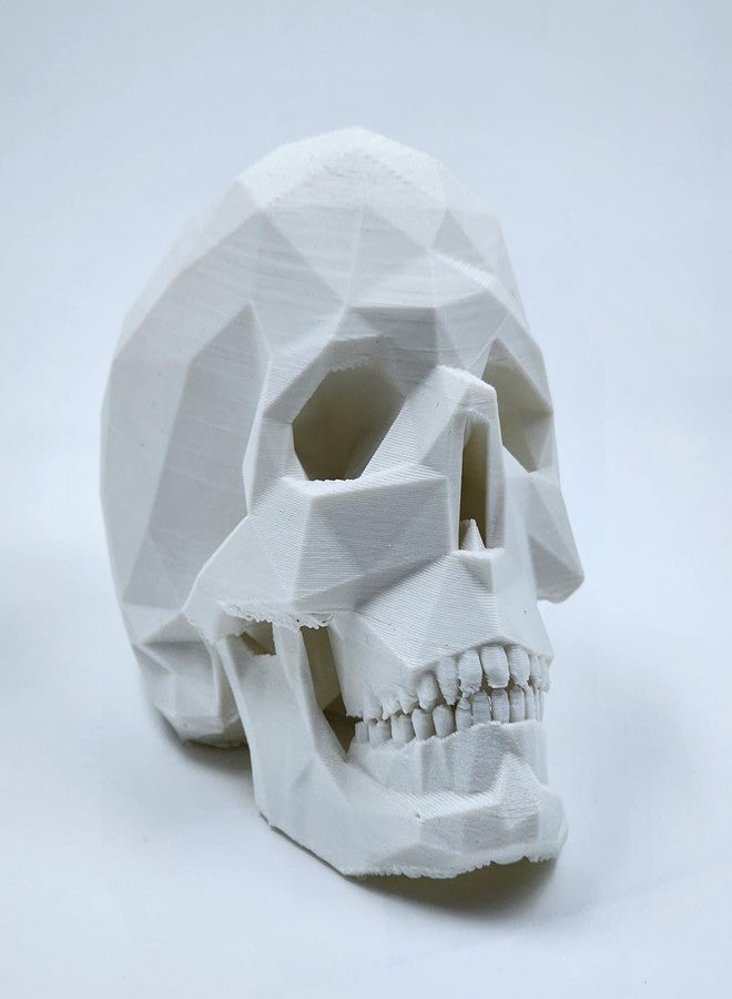 CUBIX3D Low-Poly Skull Sculpture | Modern Geometric Skull Showpiece | Gothic Halloween Decoration & Dark Aesthetic Home Décor - 13 x 8.5 cm - Image 1