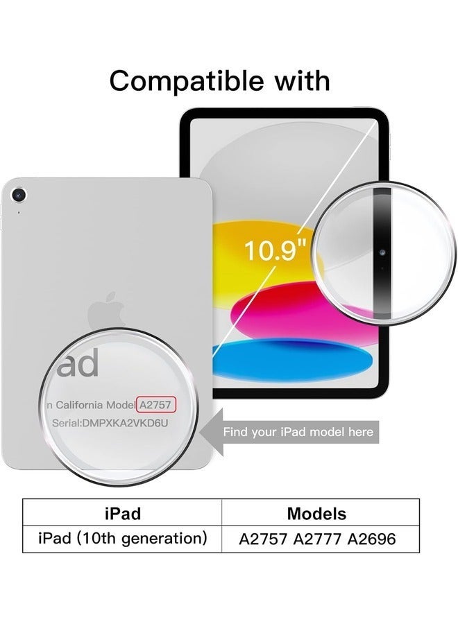 Raxoom 2022 iPad 10.9 Inch (10th Gen) Protective Case â€“ Slim Smart Cover with Pencil Holder and Adjustable Trifold Stand - Image 2