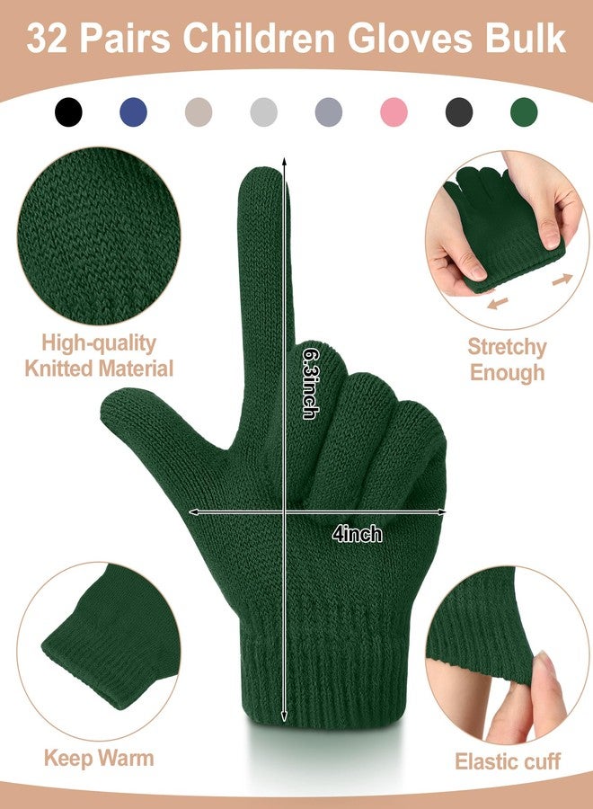 جاجيلي مجموعة جاغلي من 64 قطعة من قبعات وقفازات الأطفال، قبعات وقفازات شتوية بالجملة للأولاد والبنات الصغار، تبرعات مدرسية، بيع بالجملة (ألوان دافئة). - Image 3