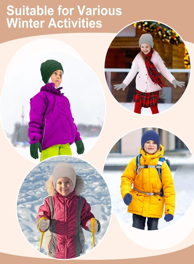 جاجيلي مجموعة جاغلي من 64 قطعة من قبعات وقفازات الأطفال، قبعات وقفازات شتوية بالجملة للأولاد والبنات الصغار، تبرعات مدرسية، بيع بالجملة (ألوان دافئة). - Image 5