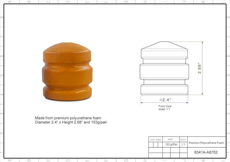 Autoacc Front Bump Stops for Chevy Silverado/Sierra - Image 3