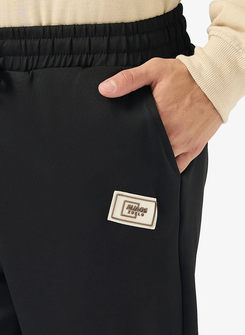 Seventy Five Basics Relaxed Fit Emblem Joggers