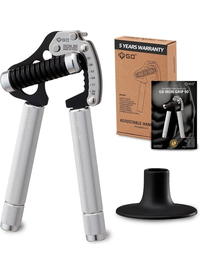 GD - GD Iron Grip Hand Grip Strengthener (Adjustable Hand Grips for Strength Training) Wrist and Forearm Strength Trainer - Image 1