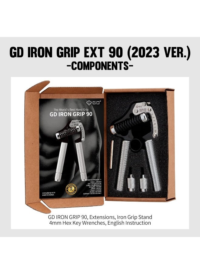 GD - GD Iron Grip Hand Grip Strengthener (Adjustable Hand Grips for Strength Training) Wrist and Forearm Strength Trainer - Image 1
