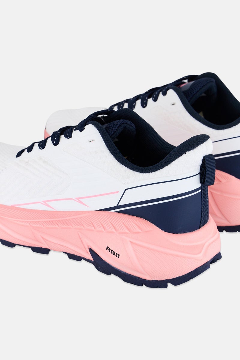 RBX Women Brand Logo Lace Up Outdoor Shoes, White - Image 3