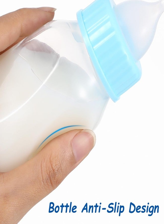 Balacoo Kitten Bottle Feeding Kit, Puppy Nursing Milk Feeder with Graduated for Pet Kitten Puppy Hamster Rabbit - Includes Replacement Nipple (Blue, 4 oz) - Image 5