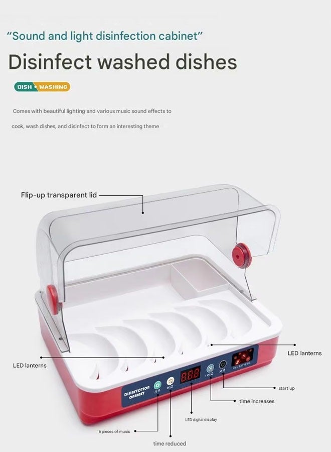 Kitchen Toy Set for Kids, 55 pcs kitchen playset,Pretend Play Cooking Set With Dishwasher With Water, Simulated Faucet, Rice Cooker, Disinfection Cabinet With Light And Music, Toys For Boys Girls Toddlers - Image 3