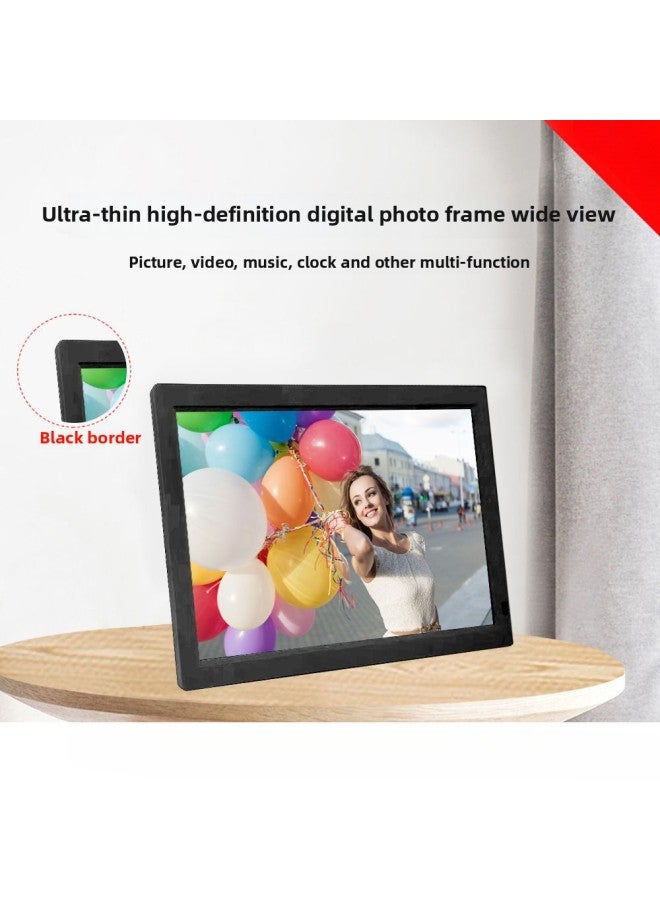 10-inch 19-inch Digital Photo Frame 15-inch Electronic Photo Album Desktop HD Eye Protection Ultra-thin Large Screen 12-inch Small Screen-Color:Technology White + Free U Disk - 10.1inch Single Machine Version + Free U Disk - Image 2