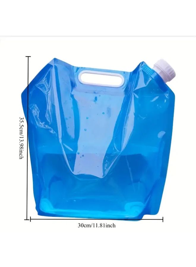 1pc Collapsible Water Storage Container Portable Water Jug For Camping Travel Emergency - Image 2