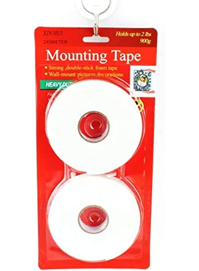 PROMASS promass Double Sided Foam Mounting Tape (Pack of 2,5m, 2lbs, 900g)  - Image 1