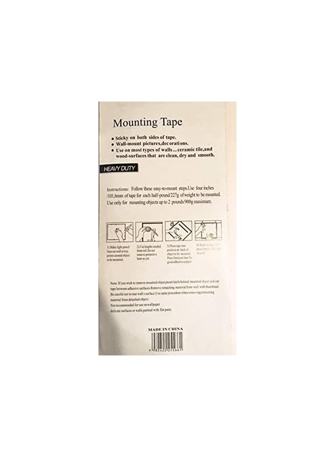 PROMASS promass Double Sided Foam Mounting Tape (Pack of 2,5m, 2lbs, 900g)  - Image 5