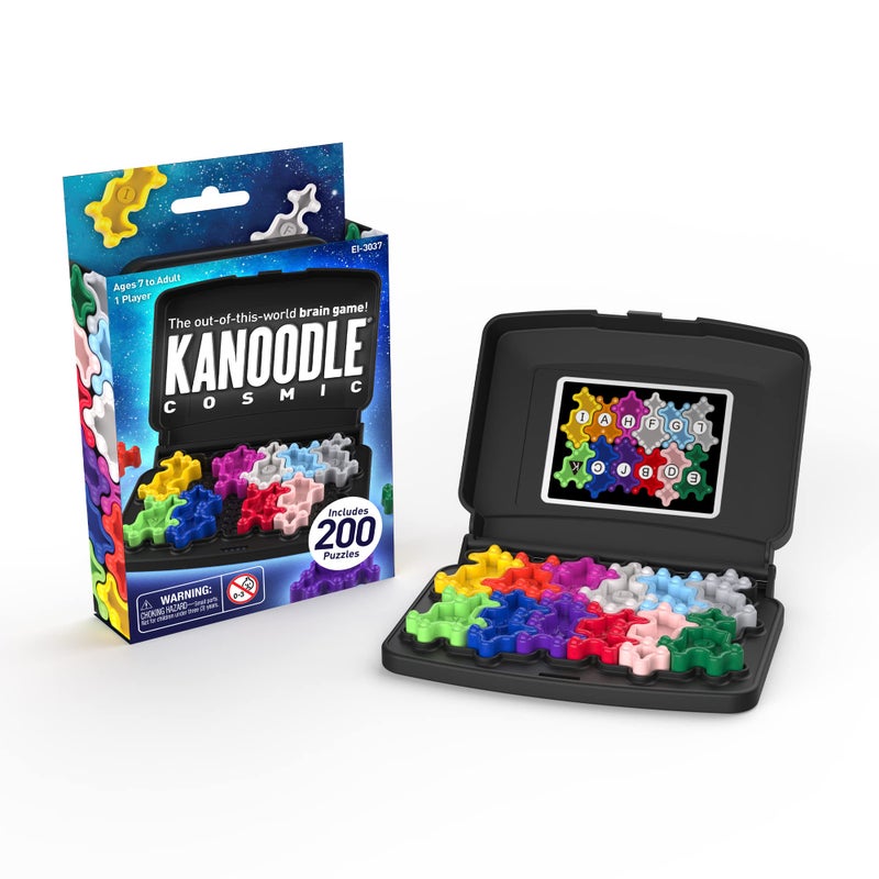Educational Insights Kanoodle Cosmic - 3D Brain Teaser Puzzle, Mind Challenge Toys for Single Player, Handheld Travel Games, Extra Challenging Logic Puzzles and Gifts for Kids, Teens & Adults Ages 7+ - Image 1