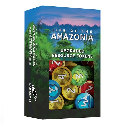 BAD COMET Life of The Amazonia Board Game Strategic JungleBuilding Game for 14 Players Ages 14 60150 Min Play Restore The Jungle Place Animals Plants Upgraded Resource Tokens - Image 1