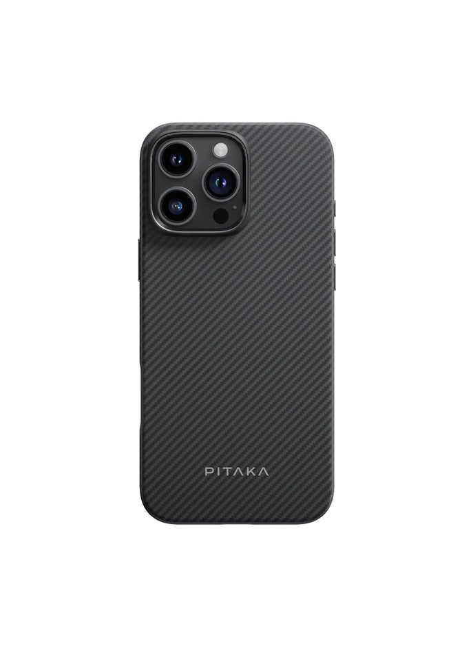 بيتاكا حافظة Pitaka العسكرية الواقية لهاتف iPhone 16 Pro Max - أسود/رمادي  - Image 1
