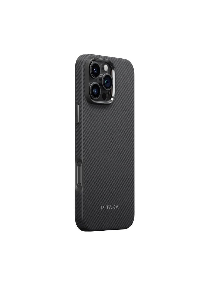 بيتاكا حافظة Pitaka العسكرية الواقية لهاتف iPhone 16 Pro Max - أسود/رمادي  - Image 2