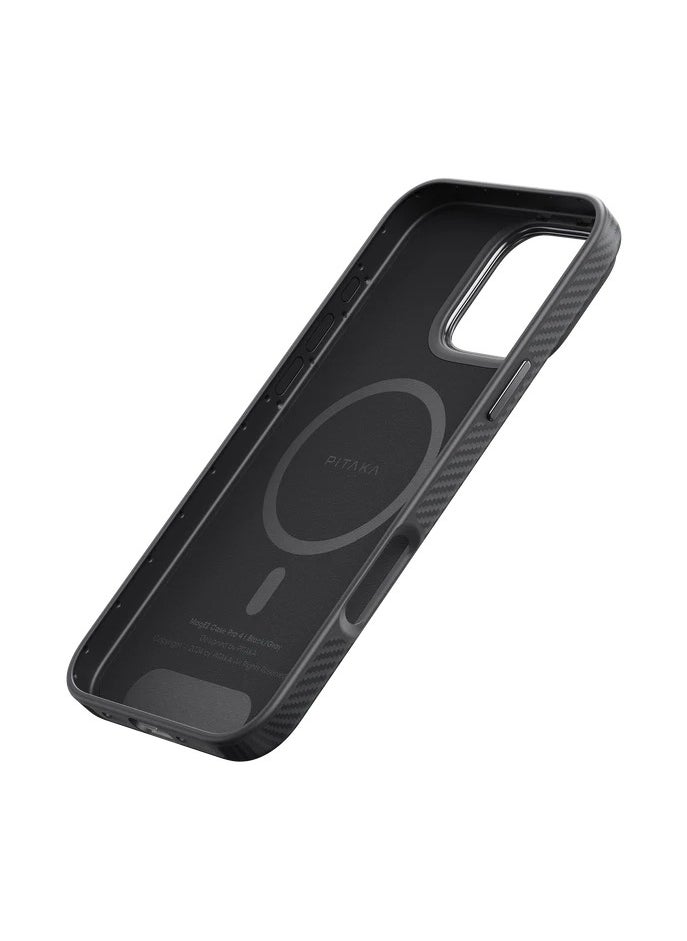 بيتاكا حافظة Pitaka العسكرية الواقية لهاتف iPhone 16 Pro Max - أسود/رمادي  - Image 3