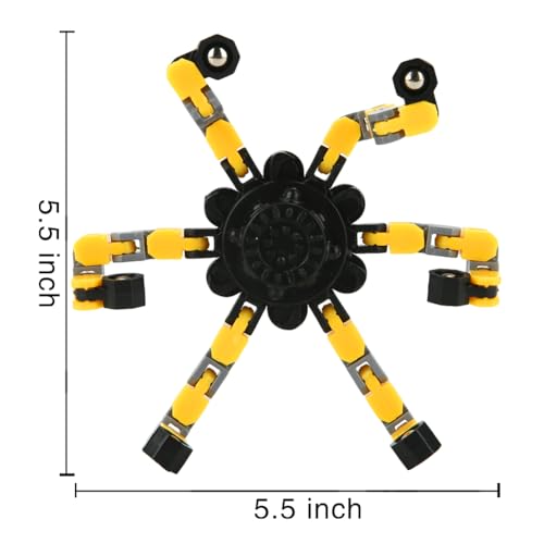 JYXT 16 Pack Fidget Spinners Deformable Stress Relief Sensory Toy Robot Spinner DIY Mechanical Spiral Twister Creative Chain Gyro Toy for Goodie Bag Stuffers Party Favors Gift Prizes Novely Anxiety Toys - Image 5