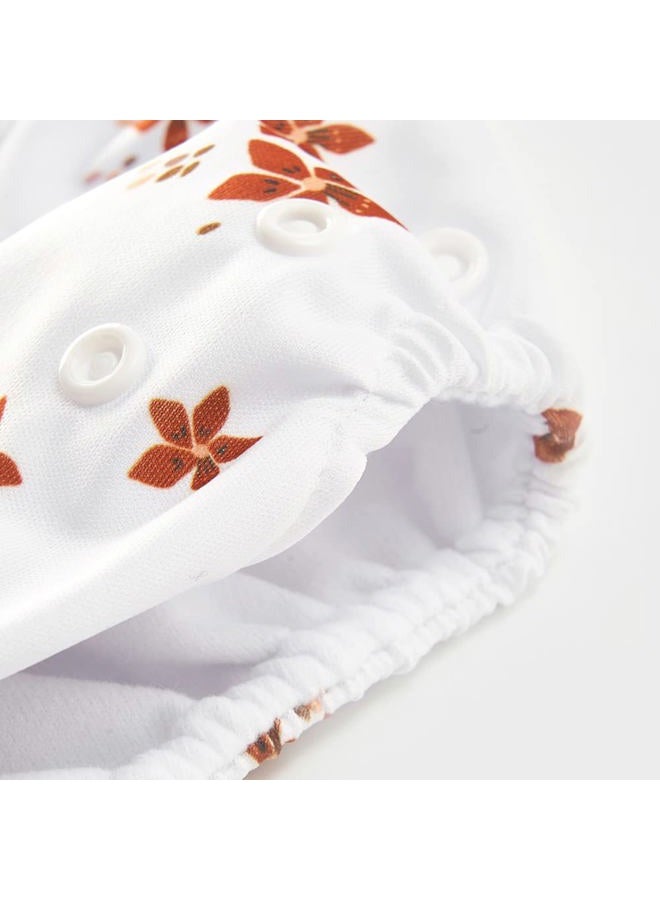 Happy Flute HappyFlute 9 Sets Newborn Baby Cloth Pocket Diapers One Size Adjustable Reusable Washable for Baby Boys and Girls(6-33 pounds,0-3 Years),One Wet Bag+4Diapers and 4Inserts - Image 4