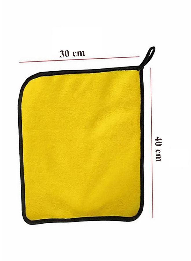 3-Piece Car Soft Microfiber Absorbent Wash Cleaning Polish Cloth Small 30 x 40 cm - Image 5