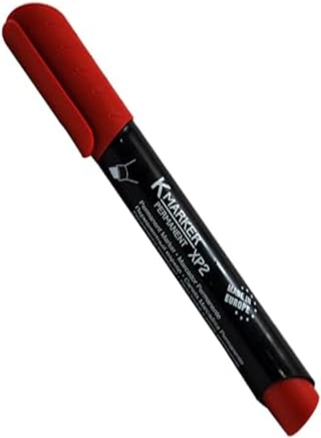 KORES K-MARKER PERMANENT RED CHISEL TIP MODEL XP2-20957