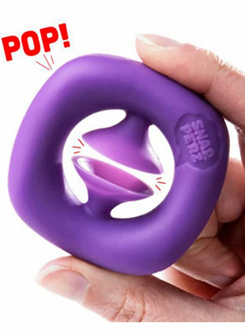 Y&D - Fidget Toy 3pc Snapper fidget toys, push pop it silicone toy, Stress relief gift, Snap, Sensory, Party Popper Noise Maker Relief - Image 1