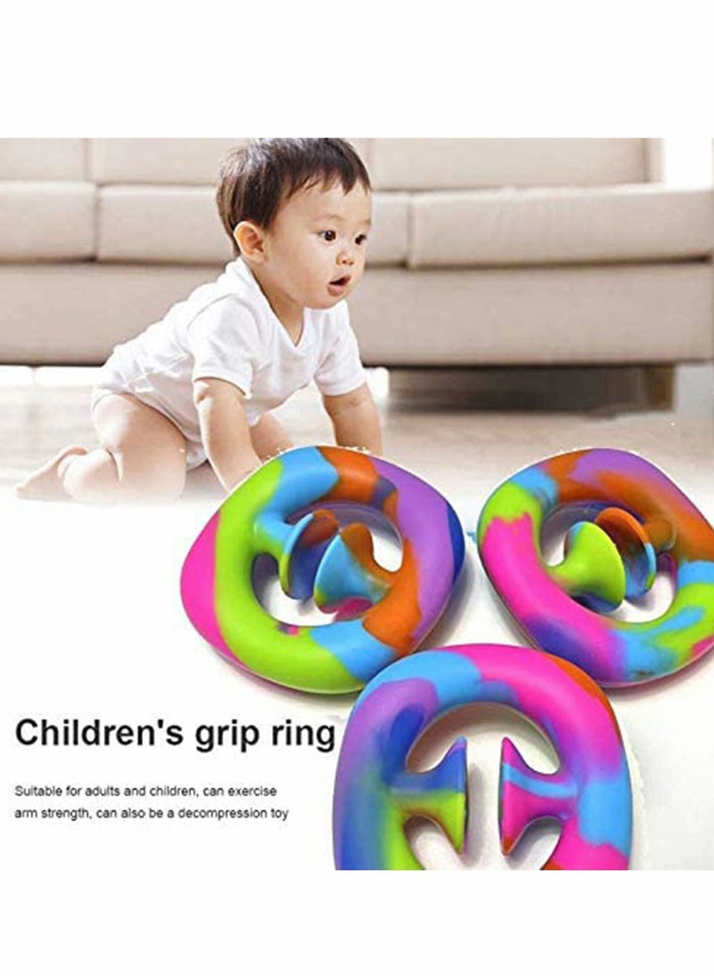 Y&D - Fidget Toy 3pc Snapper fidget toys, push pop it silicone toy, Stress relief gift, Snap, Sensory, Party Popper Noise Maker Relief - Image 1