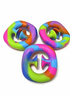 Fidget Toy 3pc Snapper fidget toys, push pop it silicone toy, Stress relief gift, Snap, Sensory, Party Popper Noise Maker Relief