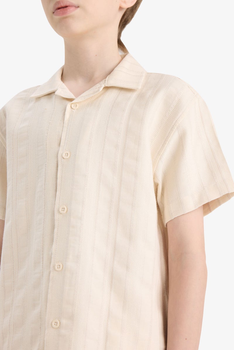DeFacto Boy Oversize Fit Short Sleeve Shirt  - Image 2