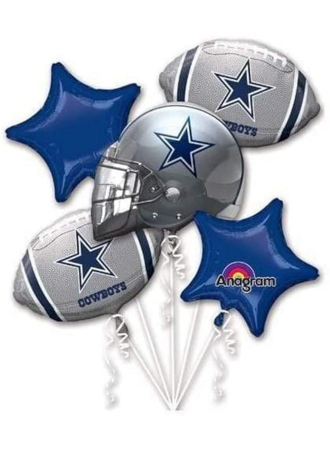 Anagram Anagram Dallas Cowboys Balloon Bouquet, Multicolored 
