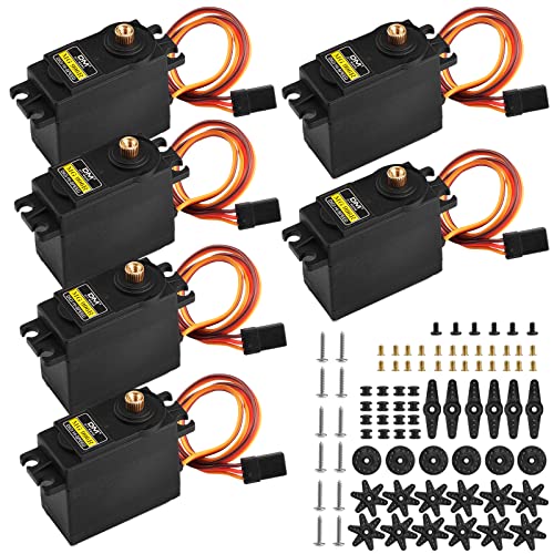 Aideepen 6Pack MG996R Metal Gear High Speed Torque Digital Servo Motor for JR RC Helicopter Car Boat Robot - Image 1