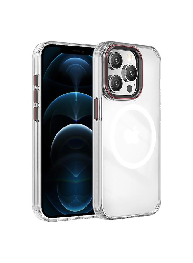 Zaboon Case For iPhone 12 Pro Max Crystal TPU Hybrid PC MagSafe Phone Case - Image 1