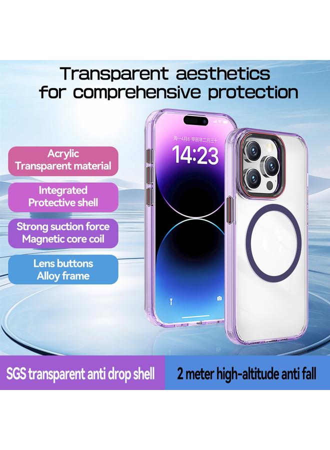 Zaboon Case For iPhone 12 Pro Max Crystal TPU Hybrid PC MagSafe Phone Case - Image 2